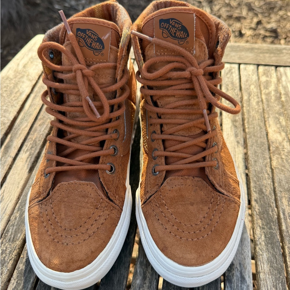 Vans womens Tan High-Top Sneakers size 7